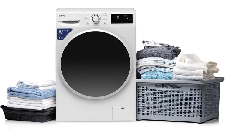 ماشین لباسشویی جی پلاس مدل GWM-M870W